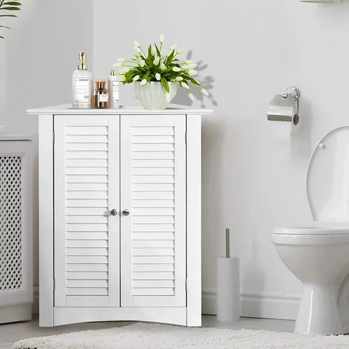 White corner bathroom - corner,