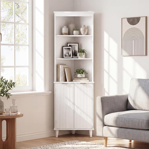 Tall corner cabinet with - cabinet,
