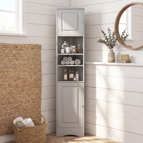 Corner bathroom storage - corner,