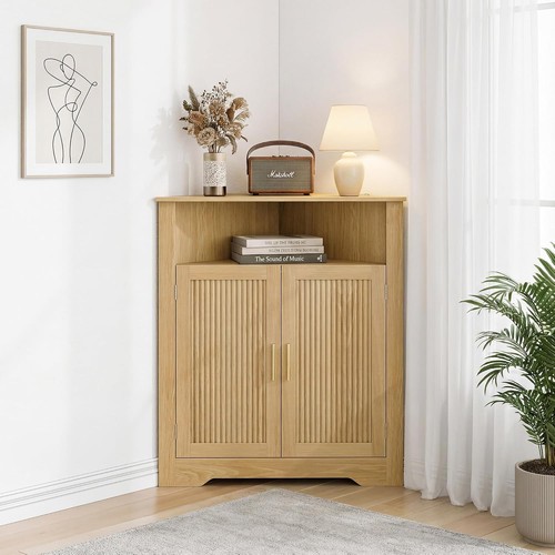 Bathroom corner cabinet floor - bathroom,