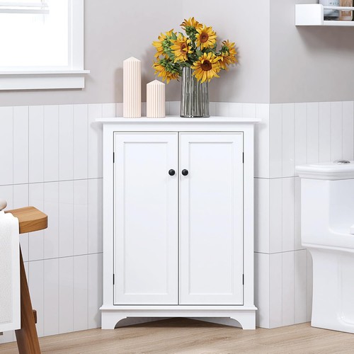 Corner bathroom cabinet - corner, with