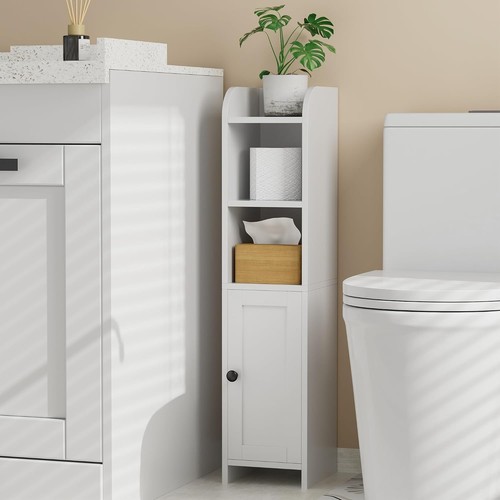 White corner floor - white, cabinet