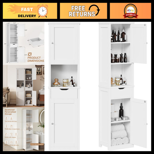 Tall bathroom storage cabinet - bathroom,