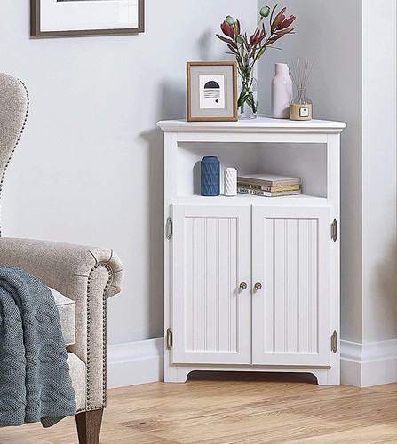 Corner bathroom cabinet with - corner,