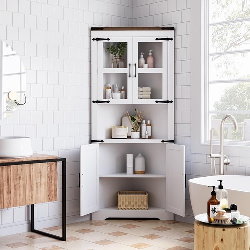 Tall corner storage cabinet - tall,