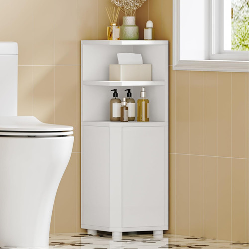 White corner cabinet - corner,