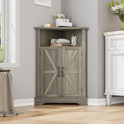 Bathroom corner cabinet - corner,