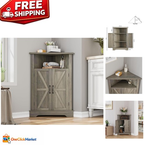 Elegant grey bathroom corner - grey,