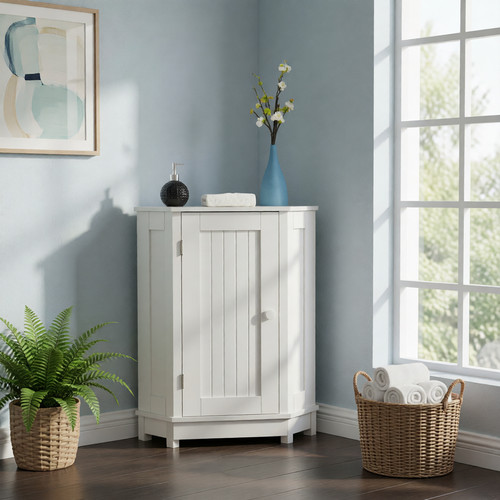 White triangular corner - white,
