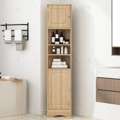 Tall corner bathroom cabinet - bathroom,